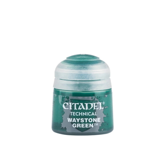 Waystone Green 12ml Citadel Technical - intensywnie zielona farba akrylowa do efektu świecących klejnotów na figurkach Warhammer - Games Workshop
