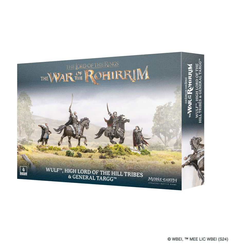 Pudełko zestawu Wulf, High Lord of the Hill Tribes & General Targg – Middle-earth Strategy Battle Game, War of the Rohirrim
