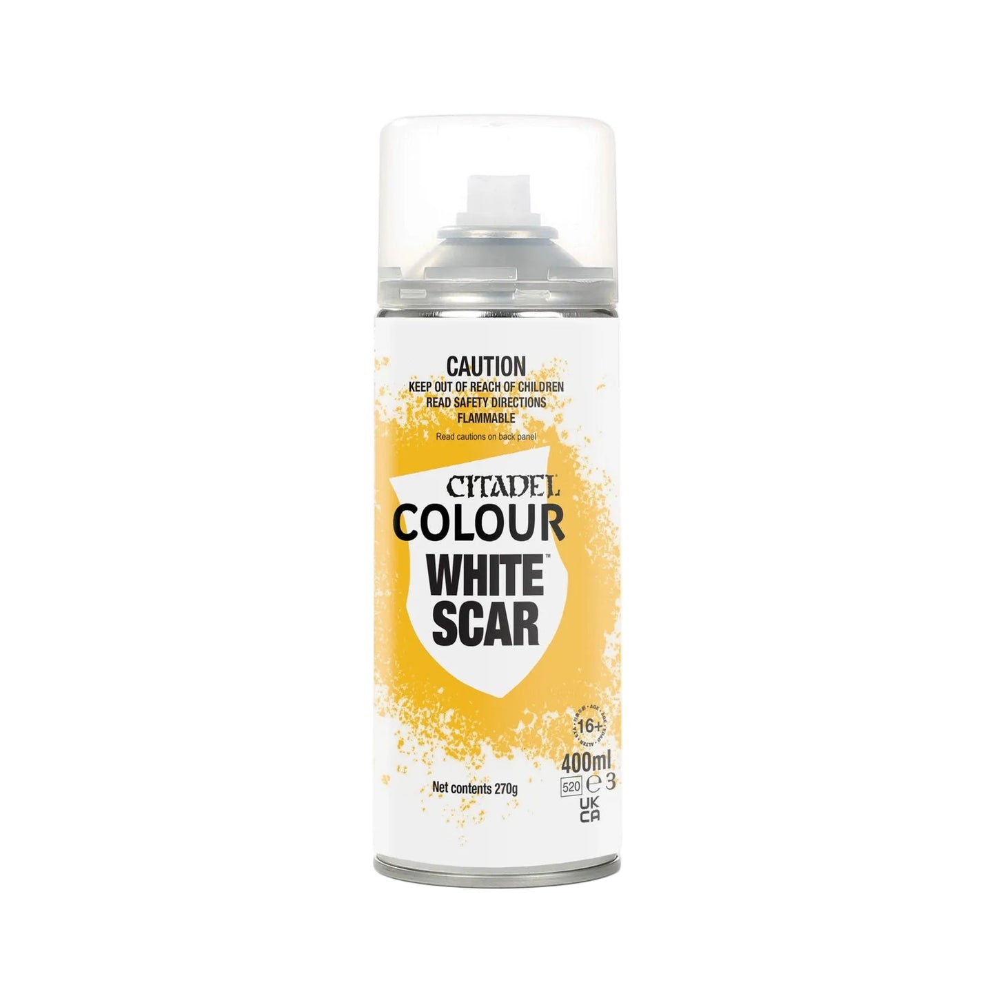 White Scar 400ml Citadel Spray - biały spray do gruntowania figurek Warhammer - Games Workshop
