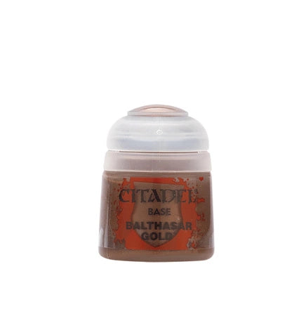 Balthasar Gold 12ml Citadel Base - ciemny bogaty złoty brąz farby akrylowej do figurek Warhammer - Games Workshop
