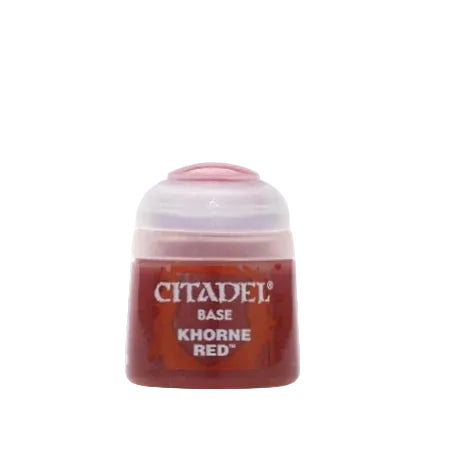 Khorne Red 12ml Citadel Base - intensywny krwistoczerwony kolor farby akrylowej do figurek Warhammer - Games Workshop
