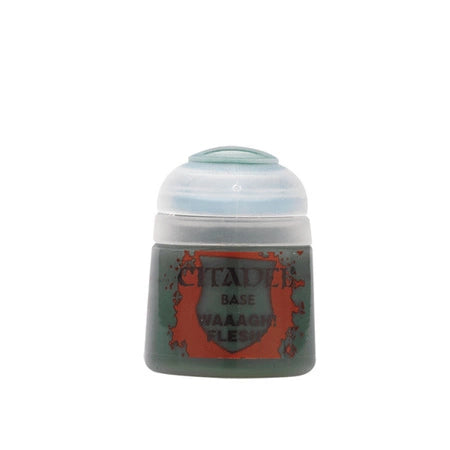 Waaagh! Flesh 12ml Citadel Base - ciemny nasycony zielony kolor farby akrylowej do figurek Warhammer - Games Workshop
