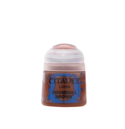 Doombull Brown 12ml Citadel Layer - ciemny brązowy farba akrylowa do figurek Warhammer - Games Workshop
