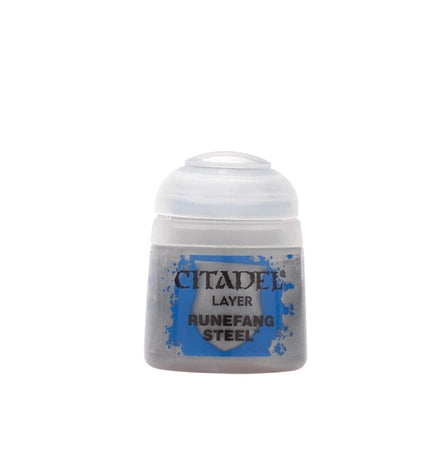 Runefang Steel 12ml Citadel Layer - jasny srebrny farba akrylowa do figurek Warhammer - Games Workshop


