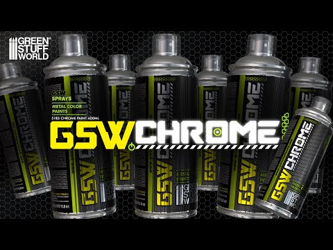 Chrome Spray Paint Green Stuff World - nakładanie chromowanej farby w sprayu i efekt lustrzany na modelu