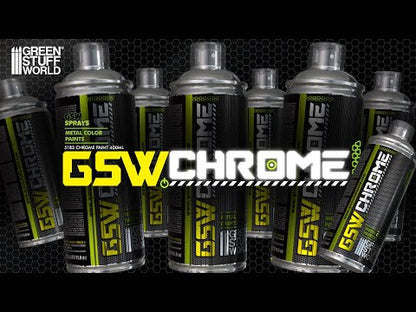 Chrome Spray Paint Green Stuff World - nakładanie chromowanej farby w sprayu i efekt lustrzany na modelu