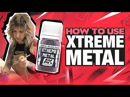 Jak używać farb Xtreme Metal - tutorial AK Interactive
