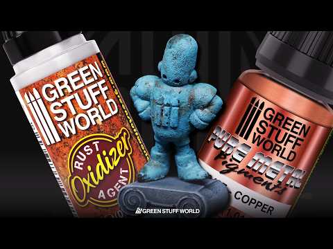 Green Stuff World Real Rust Tutorial - jak uzyskać prawdziwą rdzę używając pigmentów metalicznych i Rust Oxidizer na modelach i dioramach - Green Stuff World
