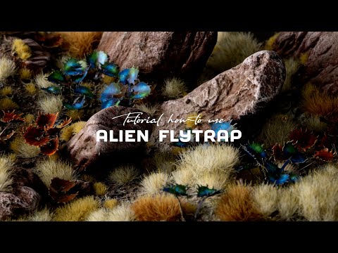 Alien Flytrap Laser Plants Gamers Grass - tutorial jak używać kosmicznej muchołówki do podstawek miniatur - Gamers Grass