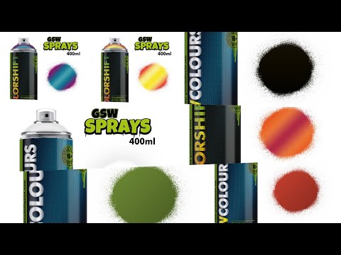 Alt text do filmu:

**`Neptunus Green Spray Chameleon 400ml Green Stuff World - nakładanie sprayu na hełm figurki - efekt Colorshift`**
