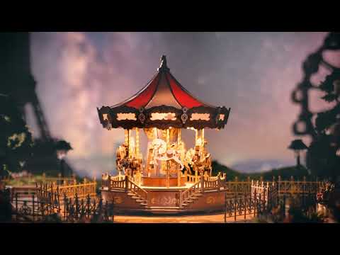 Drewniany puzzle 3D Klasyczna Karuzela Rolife AMC01e – okładka prezentacji wideo: Rolife Classic Carousel DIY 3D Wooden Puzzle Kit z podświetloną karuzelą
