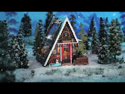 Górska Chata A-Frame Cabin - Miniaturowy Domek DIY