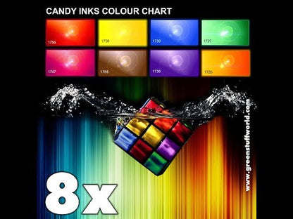 Candy Inks – Transparentne Tusze Akrylowe Green Stuff World – Kolory do Malowania Figurek, Metalików i Klejnotów
