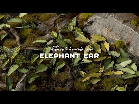 Elephant Ear Laser Plants Gamers Grass - tutorial jak używać ucha słonia do podstawek miniatur - Gamers Grass