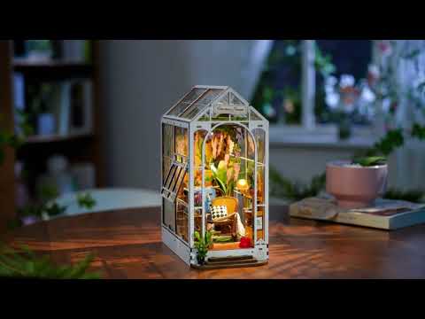 Dom Ogrodowy RDS010e - Book Nook DIY okładka YouTube Rolife Holiday Garden House Embrace the Romance of European Floral Charm - Värvikas
