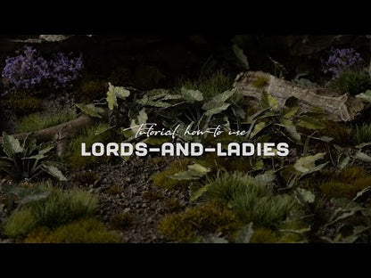 Lords-and-Ladies Laser Plants Gamers Grass - tutorial jak używać ciemnozielonych liści do podstawek miniatur - Gamers Grass