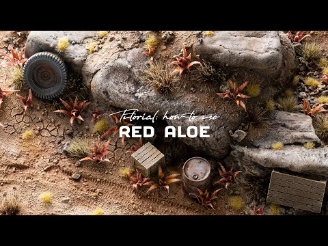 Red Aloe Laser Plants Gamers Grass - tutorial jak używać czerwonego aloesa do podstawek miniatur - Gamers Grass