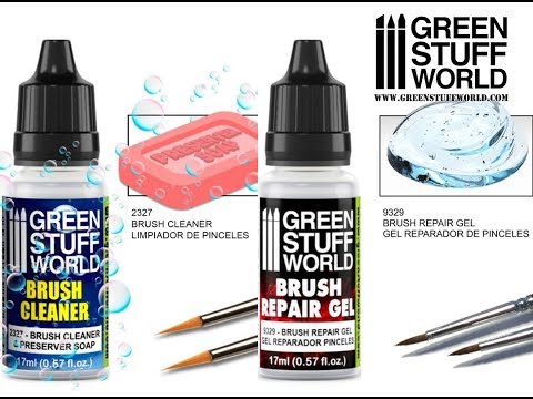 Green Stuff World Brush Repair Gel 9329 – Creative: Brush Cleaner and Brush Repair Gel – film instruktażowy

