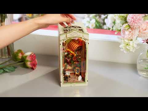 Kwiaciarnia RDS015e - Book Nook DIY okładka YouTube Rolife Floral Corner Discover the Serenity miniaturowa kwiaciarnia LED - Värvikas
