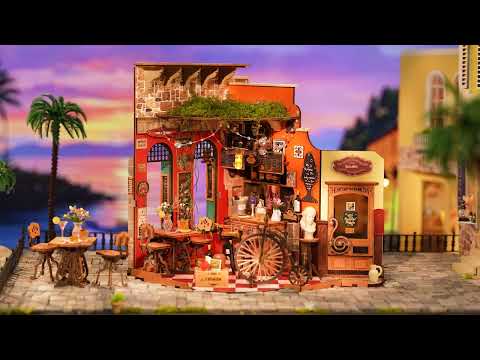 Bar i Restauracja Cheers DG173e - Miniaturowy Domek DIY okładka YouTube Rolife Cheers Bar & Dining Build Your Own Vintage Bar - Värvikas
