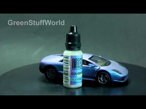 Green Stuff World Colorshift Metal Chameleon Paints Tutorial 3 - Painting with Airbrush - instrukcja malowania aerografem farbami kameleon Colorshift Metal Emerald Getaway - Green Stuff World
