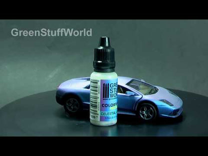 Green Stuff World Colorshift Metal Chameleon Paints Tutorial 3 - Painting with Airbrush - instrukcja malowania aerografem farbami kameleon Colorshift Metal Emerald Getaway - Green Stuff World
