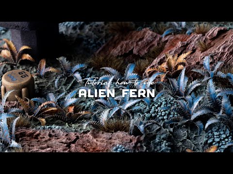 Alien Fern Laser Plants Gamers Grass - tutorial jak używać kosmicznej paproci do podstawek miniatur - Gamers Grass