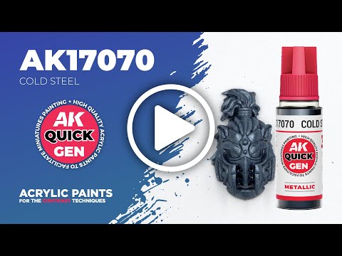 AK Quick Gen High Quality Acrylic Paints to Facilitate Miniatures Painting - Dark Steel AK17067 - AK Interactive

