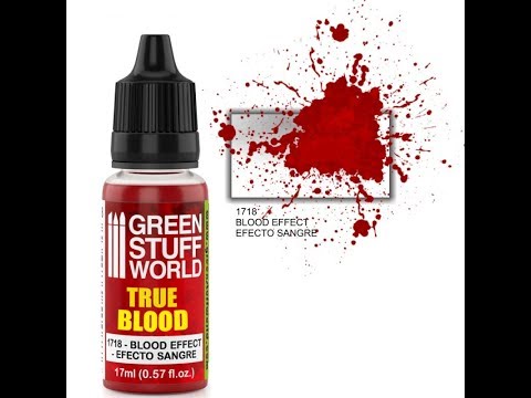 Green Stuff World Creative Blood Effect Paint Tutorial - True Blood - jak używać farb efektowych imitujących krew do malowania figurek horror i fantasy - Green Stuff World
