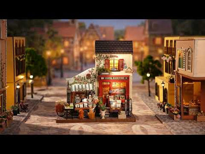 Wiedeńska Księgarnia Vienna Bookstore - Miniaturowy Domek DIY z LED