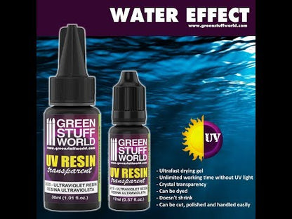UV Resin Lime Fluor 30ml Green Stuff World – okładka filmu Water effect using Green Stuff World ultraviolet resin
