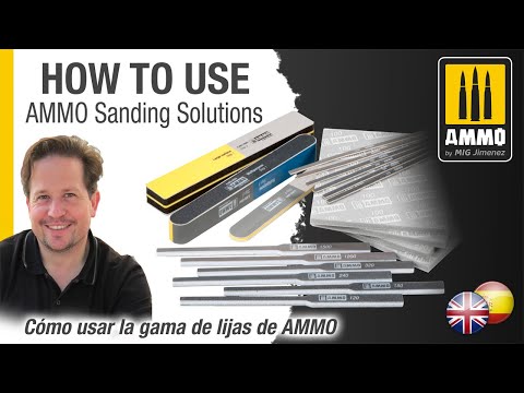 Large Surface Sanding Stick - szlifowanie zaokrąglonej powierzchni modelu patyczkiem AMMO | AMMO by Mig Jimenez
