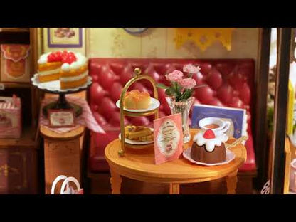 Herbaciarnia Leisure Time Tea Room - Miniaturowy Domek DIY z LED