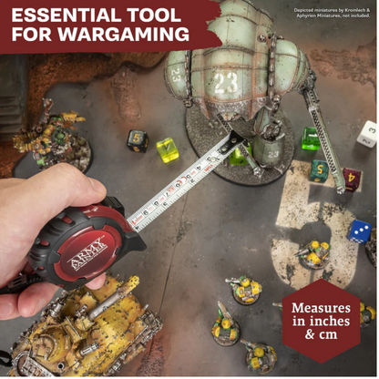 The Army Painter Rangefinder Tape Measure TL5047P – miarka używana podczas gry bitewnej Warhammer, pomiar zasięgu na stole