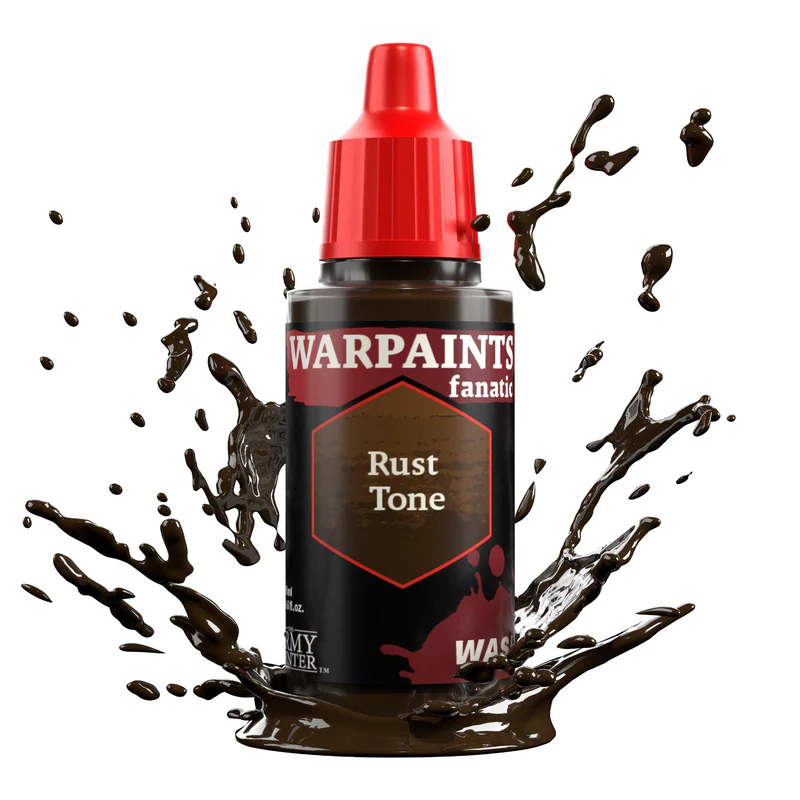 Rust Tone 18ml WP3204P Warpaints Fanatic Wash The Army Painter – rdzawy pomarańczowy wash akrylowy do efektów korozji i weatheringu na modelach
