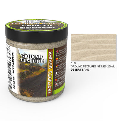 Ground Textures Desert Sand 250ml Green Stuff World - akrylowa pasta teksturująca do efektu pustynnego piasku na dioramach i podstawkach miniatur