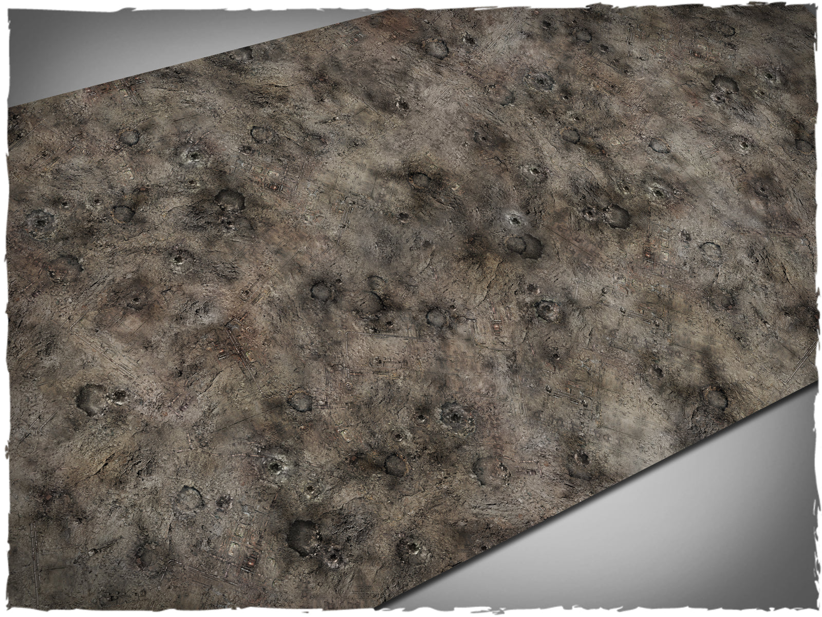 Sector Imperialis – Mata do gry 4x4 stopy Mousepad Deep-Cut Studio – zniszczone miasto Imperium skala 8mm do Legions Imperialis
