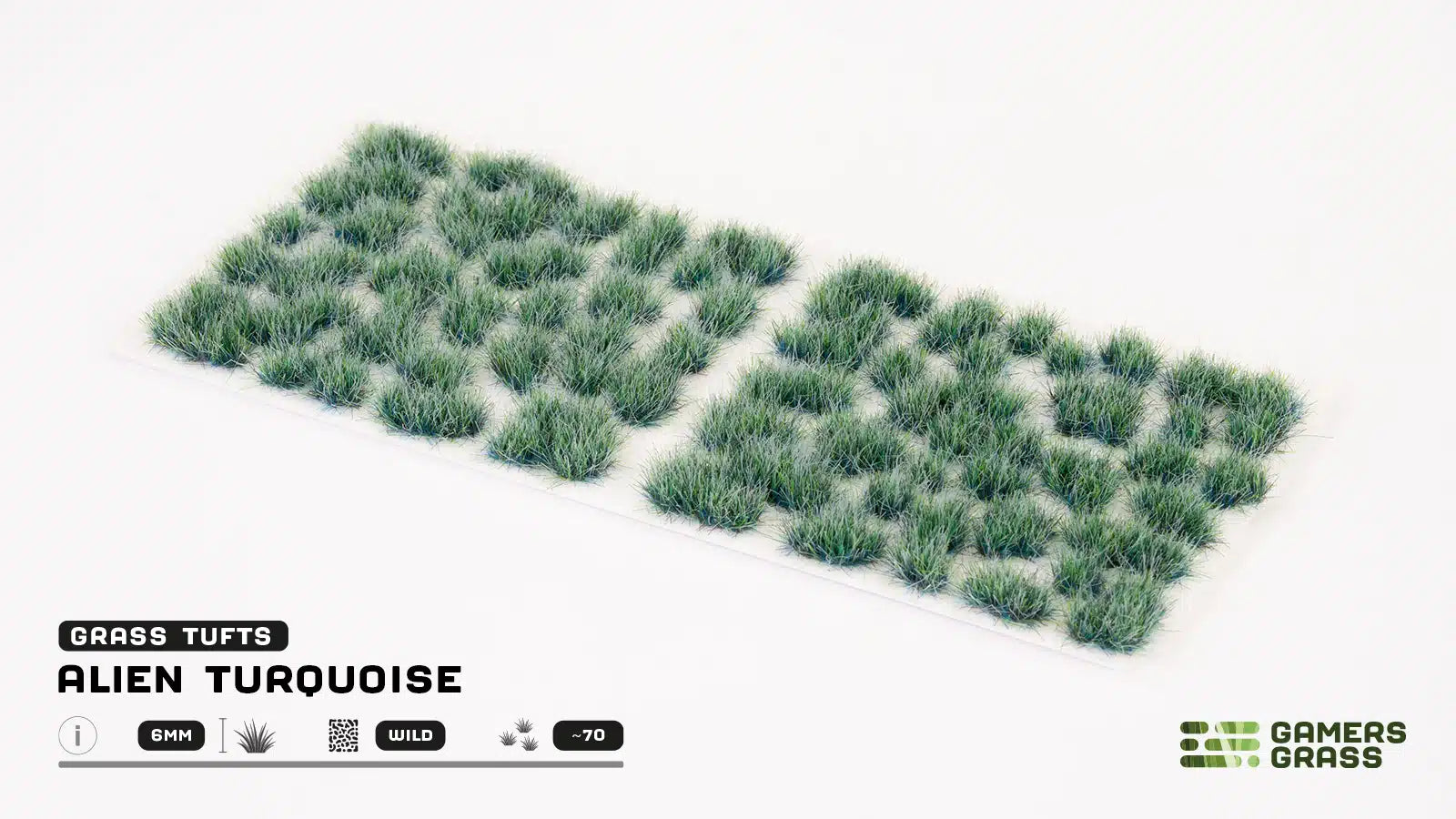 Alien Turquoise Special Tufts Gamers Grass - tufty 6mm arkusz Wild 70 sztuk - Gamers Grass