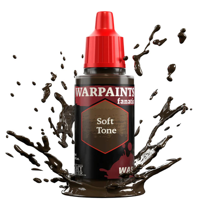 Soft Tone 18ml WP3201P Warpaints Fanatic Wash The Army Painter – miękki brązowy wash akrylowy do cieniowania skóry, drewna i organicznych powierzchni
