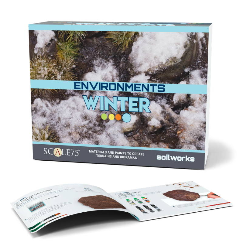 Winter Environment SEN-004 Scale75 – pudełko zestawu zimowego z przewodnikiem użytkownika, seria Environments Soilworks
