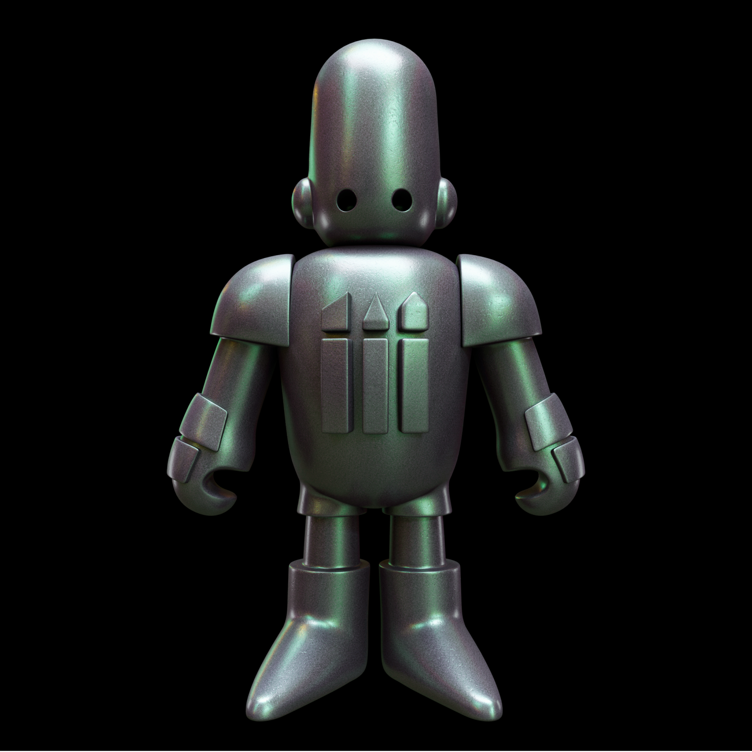 Efekt sprayu Emerald Getaway Colorshift Chameleon Green Stuff World - zmiana kolorów na figurce robota miniatura szmaragdowo-fioletowy