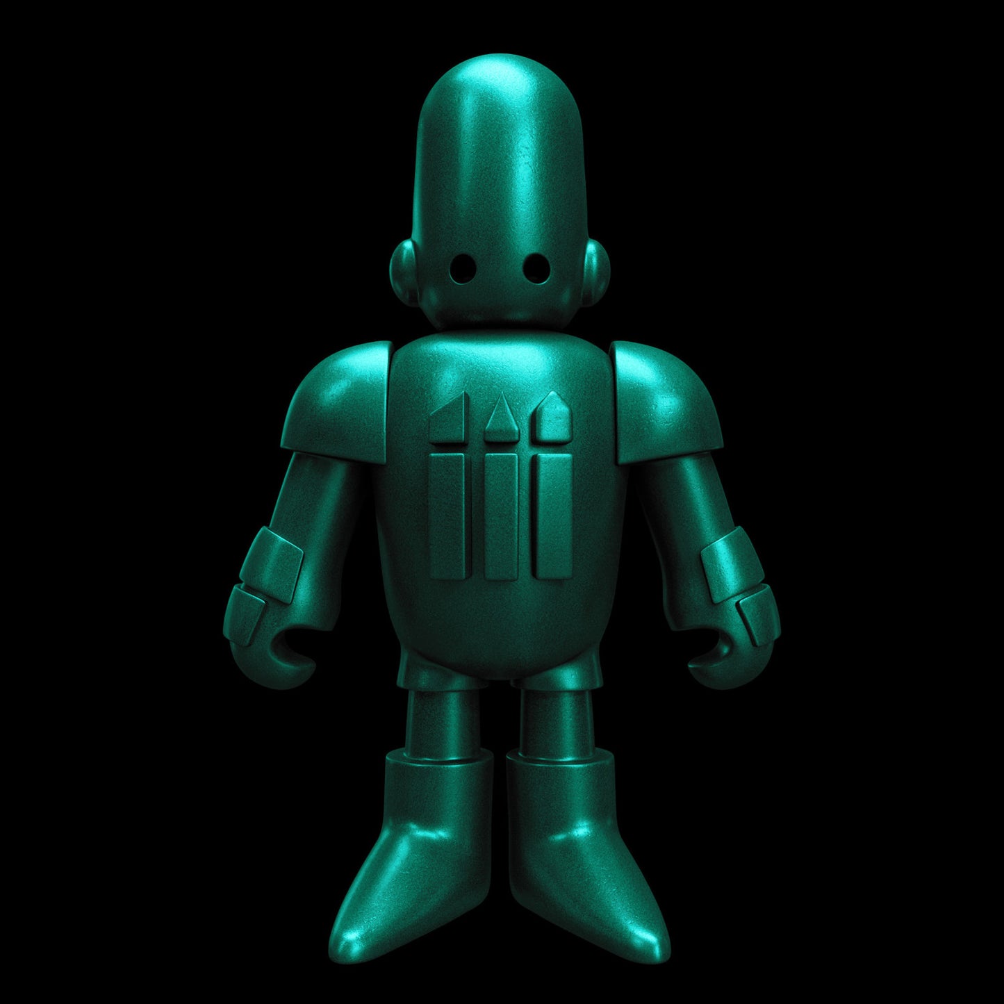 Efekt sprayu Neptunus Green Colorshift Chameleon Green Stuff World - zmiana kolorów na figurce robota miniatura