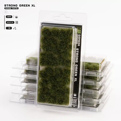 Strong Green XL Gamers Grass - tufty 12mm opakowanie blister - Gamers Grass