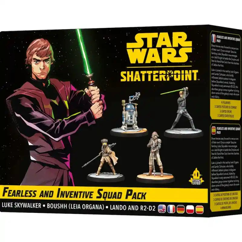 Nieustraszeni i Pomysłowi Luke Skywalker Star Wars Shatterpoint SWP22 – pudełko, 4 figurki
