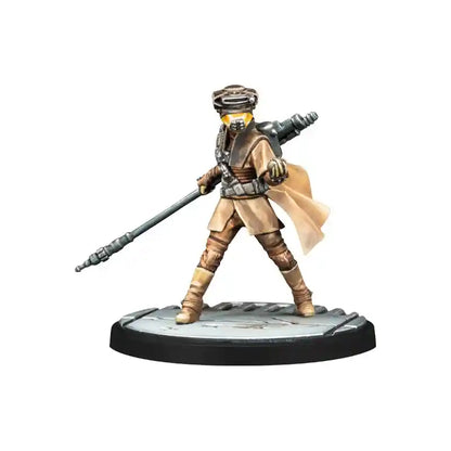 Boushh Leia Organa Star Wars Shatterpoint AMG – figurka w przebraniu z włócznią
