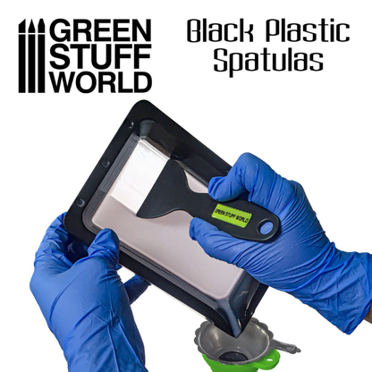Black Plastic Spatulas - czyszczenie płyty drukarki 3D szpatułką | Green Stuff World
