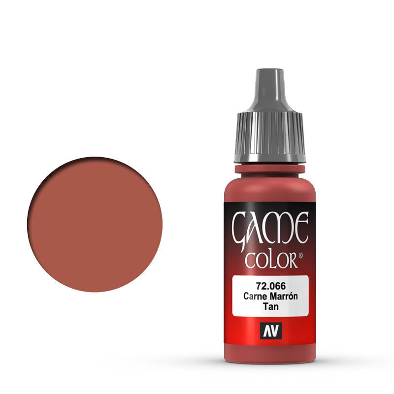 Vallejo Game Color Tan 72.066 - ciepłobrązowoczerwona farba akrylowa 17ml do malowania skóry i figurek fantasy - Vallejo