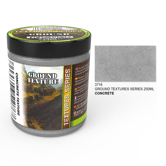 Ground Textures Concrete 250ml Green Stuff World - akrylowa pasta teksturująca do efektu betonu na dioramach i podstawkach miniatur