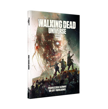 The Walking Dead Universe: Gra Fabularna – okładka podręcznika głównego, widok z boku, twarda oprawa A4, Black Monk
