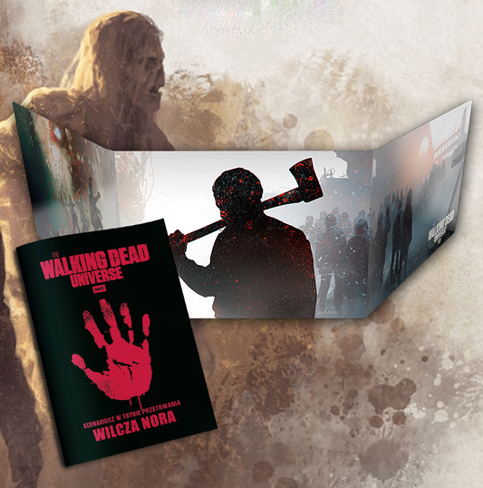 The Walking Dead Universe: Wilcza Nora i Ekran Mistrza Gry – zestaw z ekranem MG i broszurą scenariusza, Black Monk

